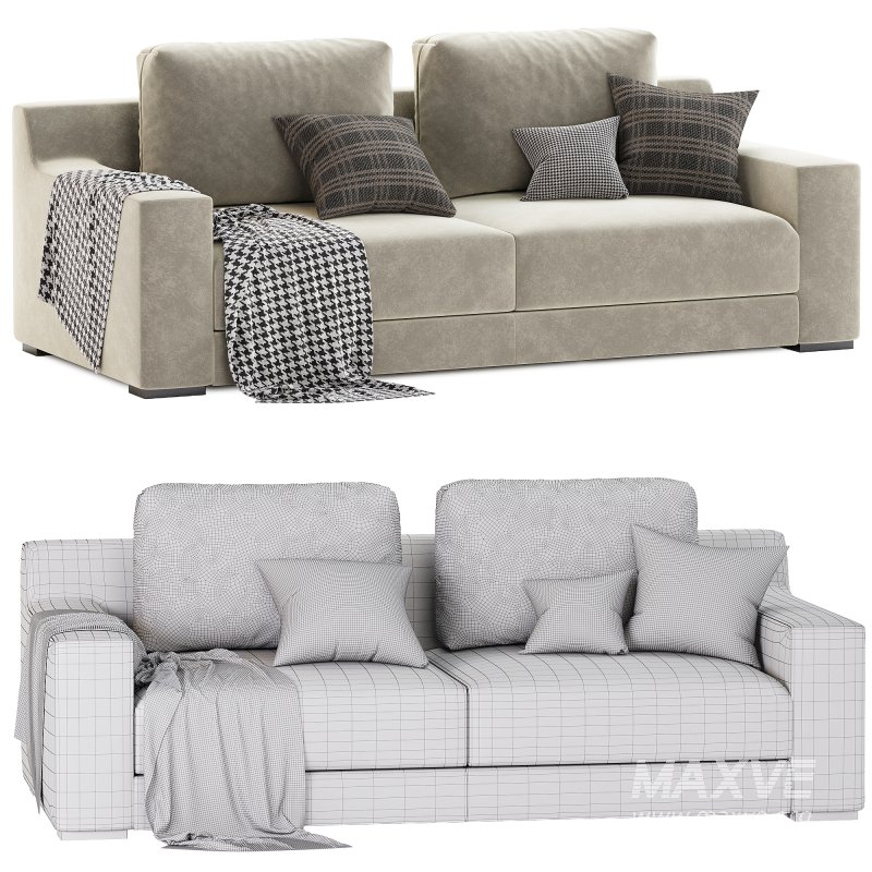 West Elm Dalton 2 Seats Sofa - Image 1