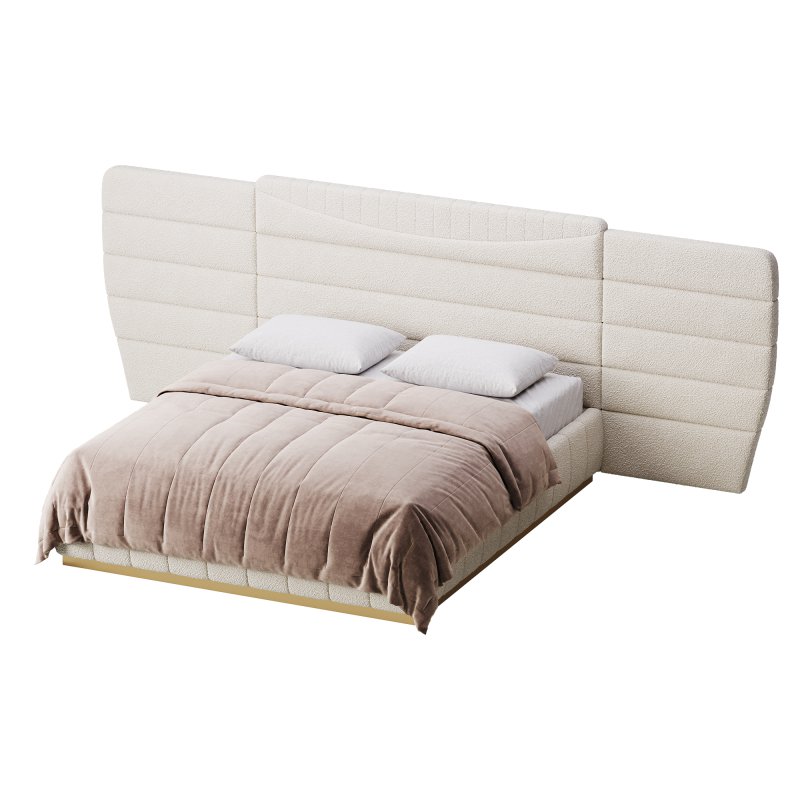 Montecarlo Large Leather Bed - Image 10