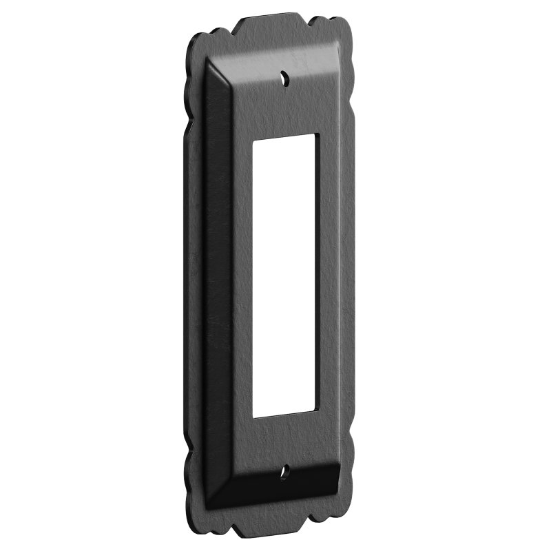 Switchplate Black Steel SIngle GFI RSF Wall Mount - Image 3