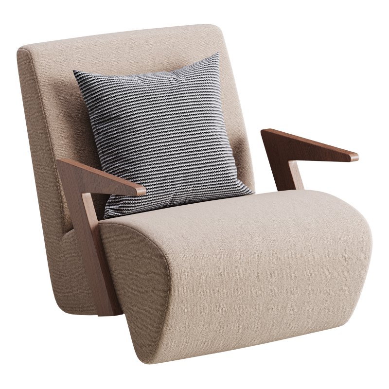 Modern Upholstered Lounge Chair - Image 6
