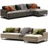 DAVE Sofa Bed With Chaise Longue By Milano Bedding - Thumbnail 1