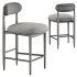 4 Piece Boucle Upholstered Counter Stool - Thumbnail 6