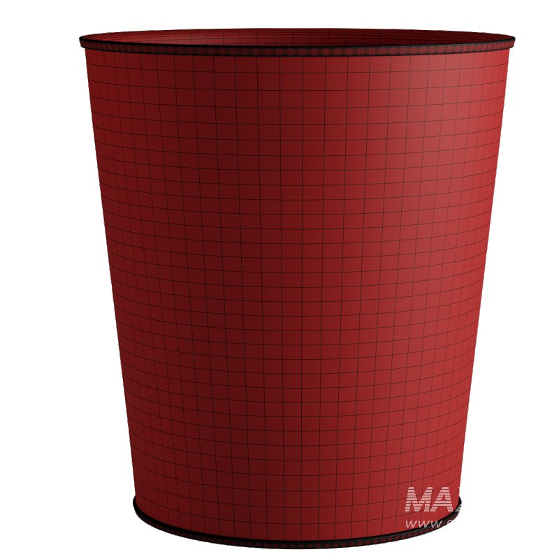 Pigeon and Poodle Hanford Natural Woven Raffia Saddle Leather Oval Waste Basket - Image 2