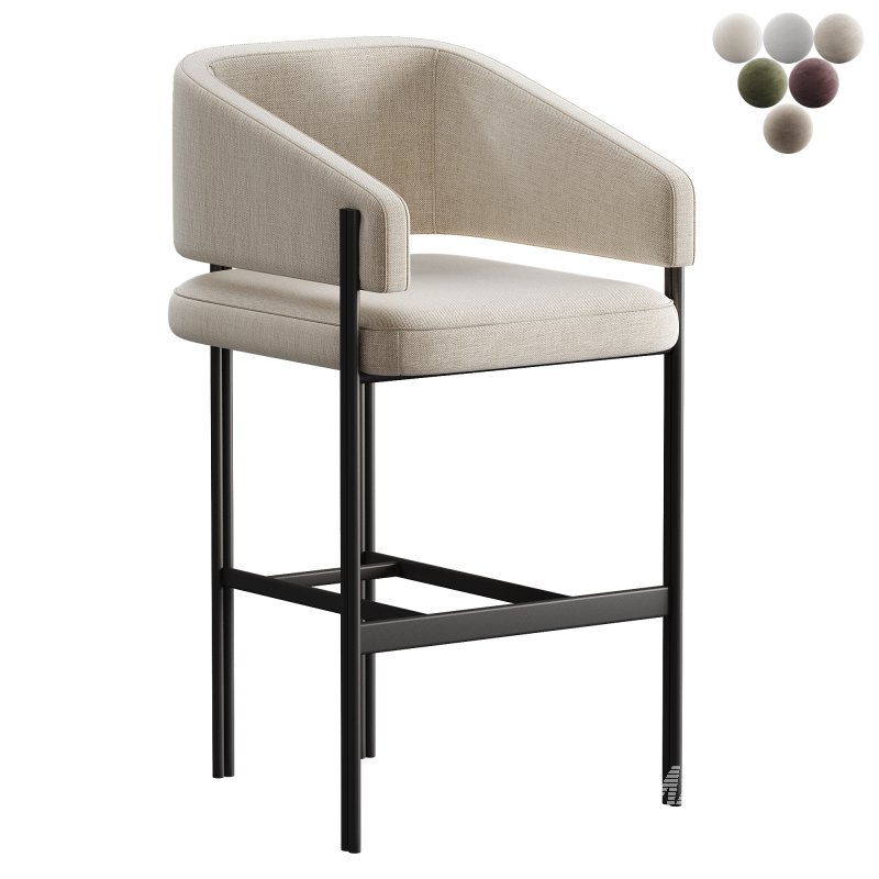 Liang Eimil Tatler Bar Stool Boucle Sand - Image 5