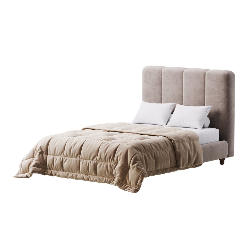 Modern Fabric Storage Panel Bed - Image 8