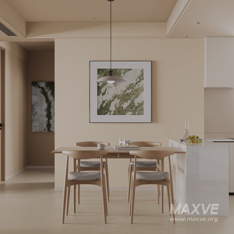 Warm modern simple living room scene - Image 3