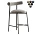 Chairs More Pampa SG 65 Low Green & Black Stool by Studio Pastina - Thumbnail 4