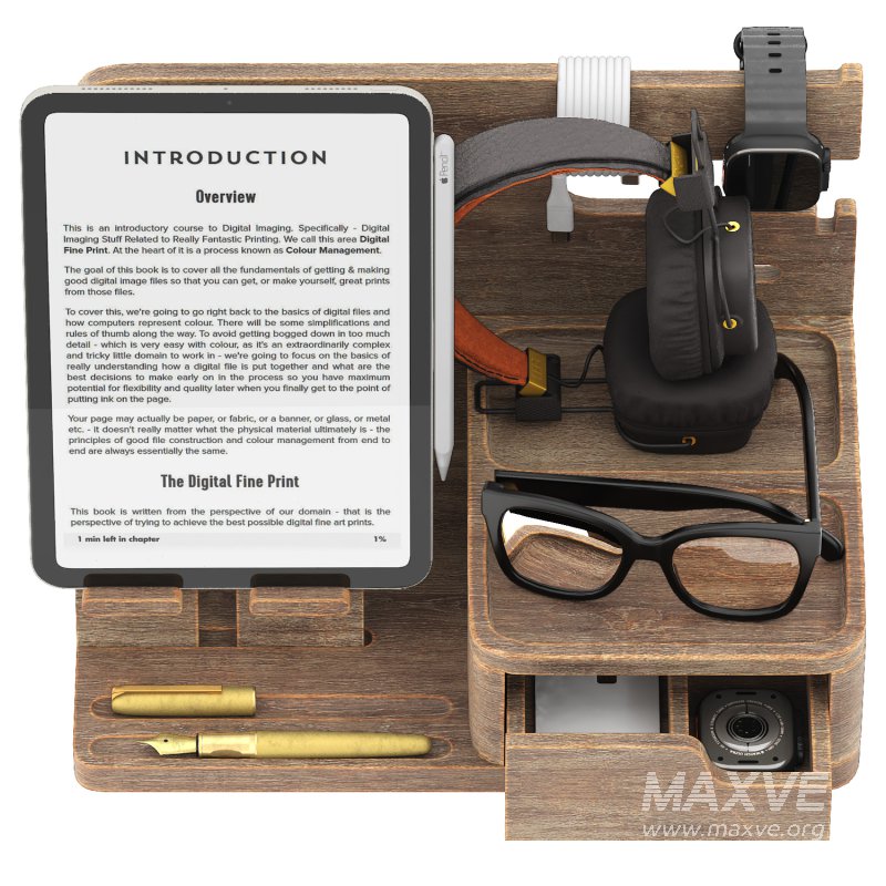 wooden nightstand organizer - Image 2