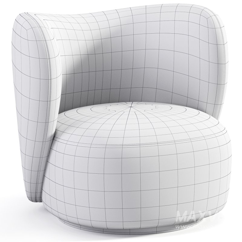 Rico Lounge Chair Boucle - Image 3