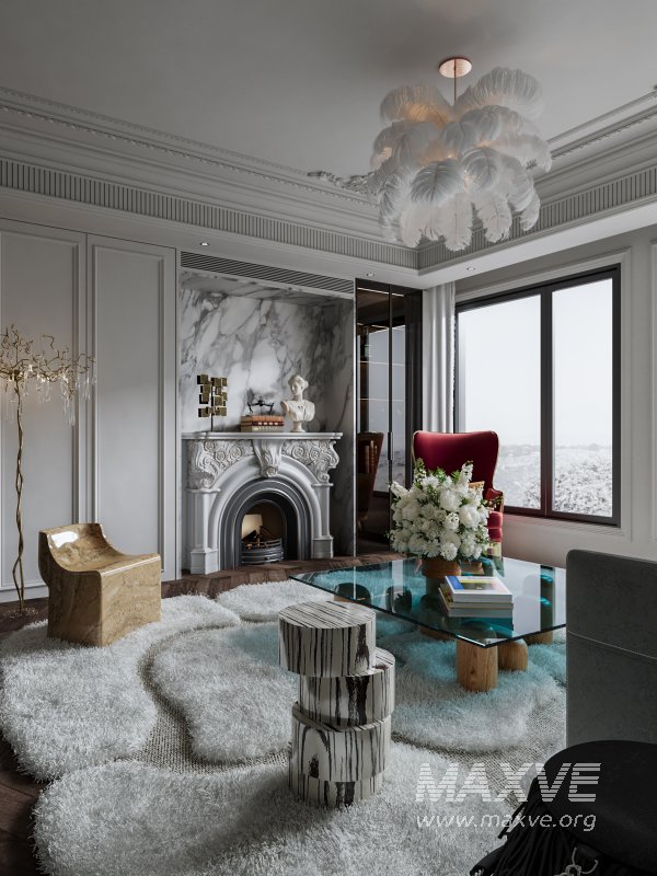 Classic luxury living room scene - Image 3