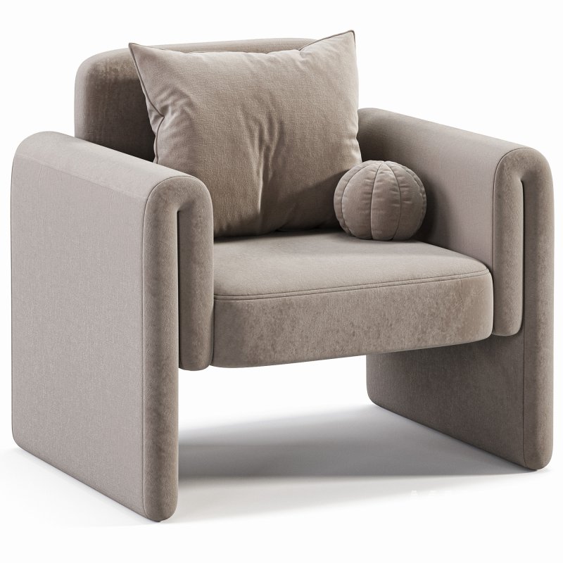 PROMENADE CHAIR IN IVORY BOUCLE - Image 3