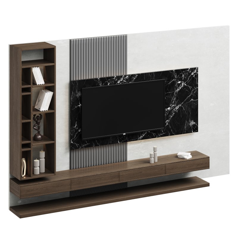 Modern TV Wall 02 - Image 2