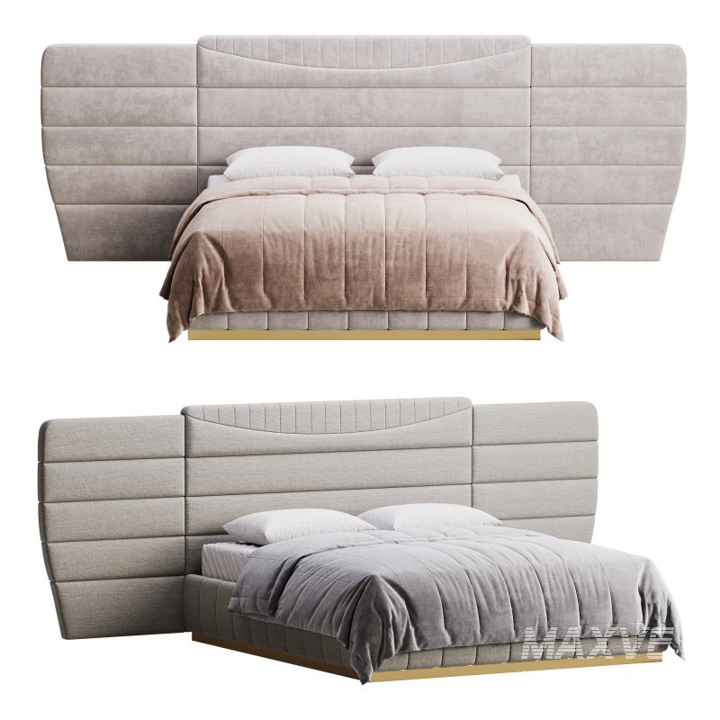 Montecarlo Large Leather Bed - Image 2