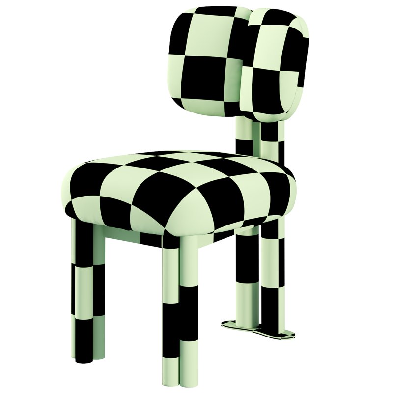 Elephant Chair – Sage Green Velvet - Image 2