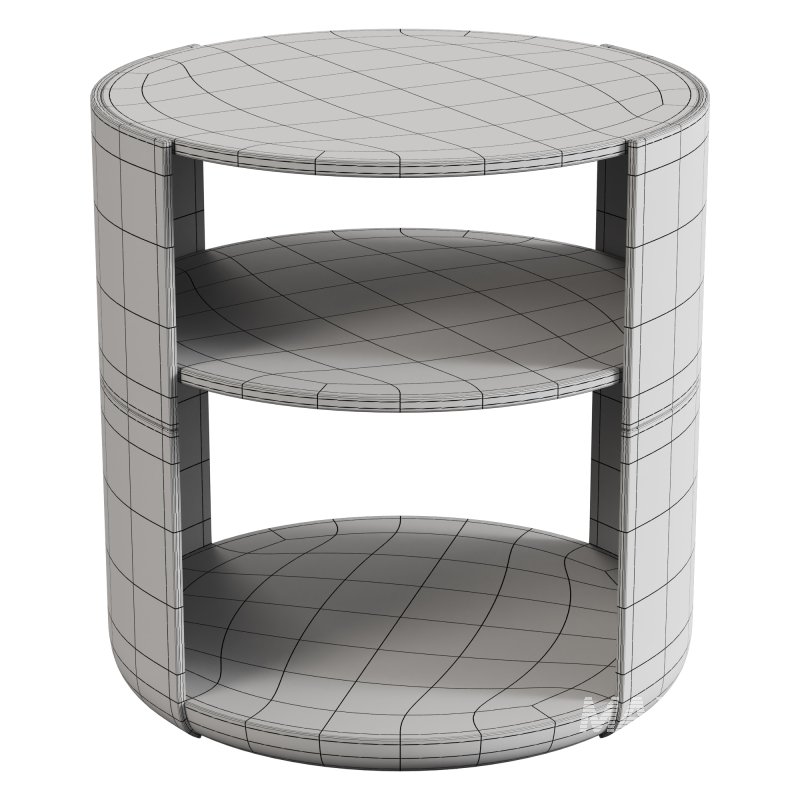 Round Marble Nightstand - Image 2