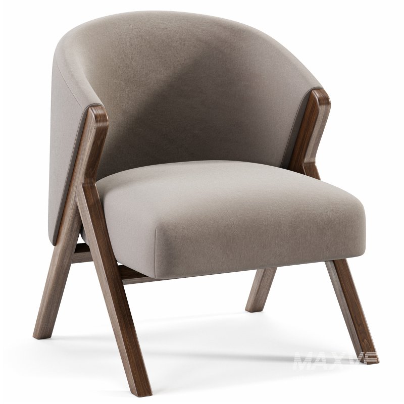 UPHOLSTERED BOUCLE ARMCHAIR By Zarahome - Image 2