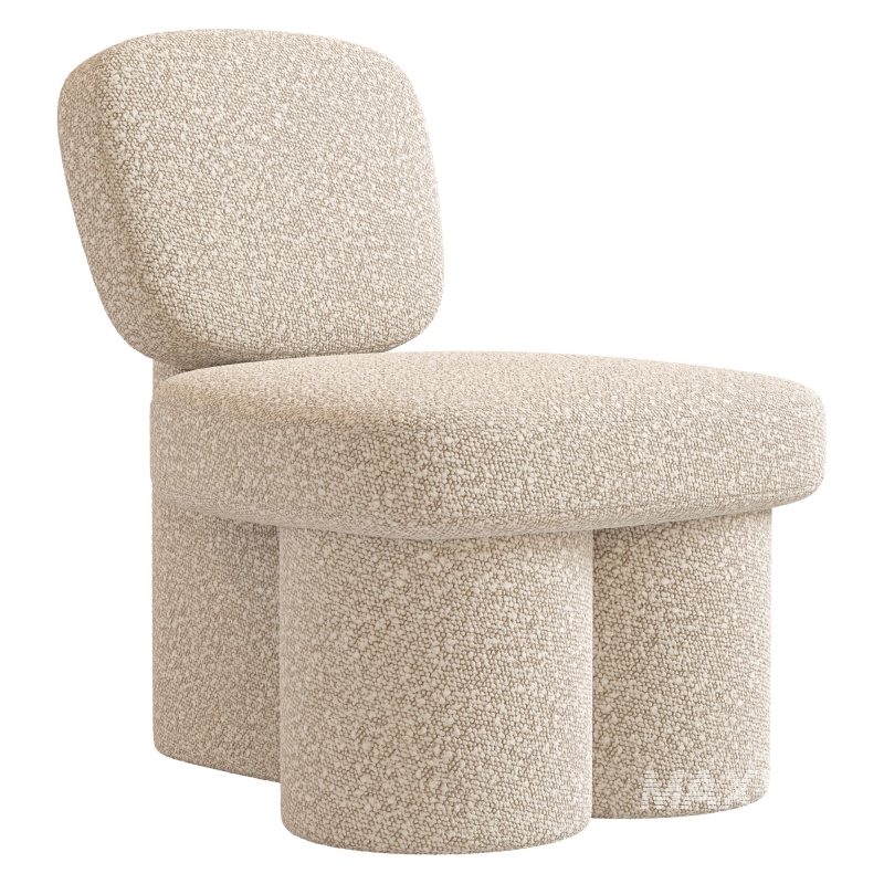 Steel Blue Corduroy Thea Accent Chair - Image 4