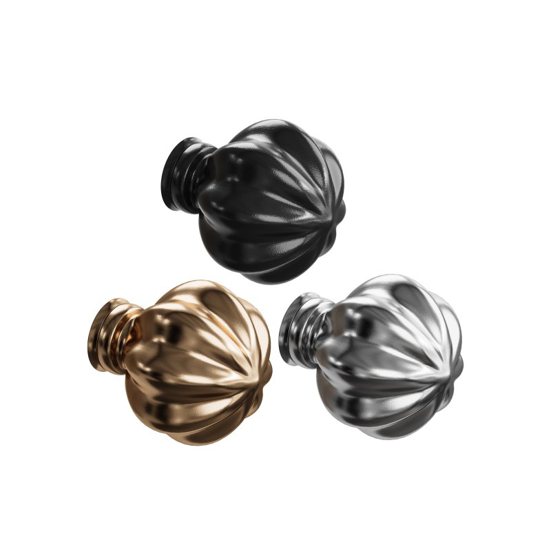 Cabinet Knob Wrought Iron Mission 1.5″ Dia - Image 1