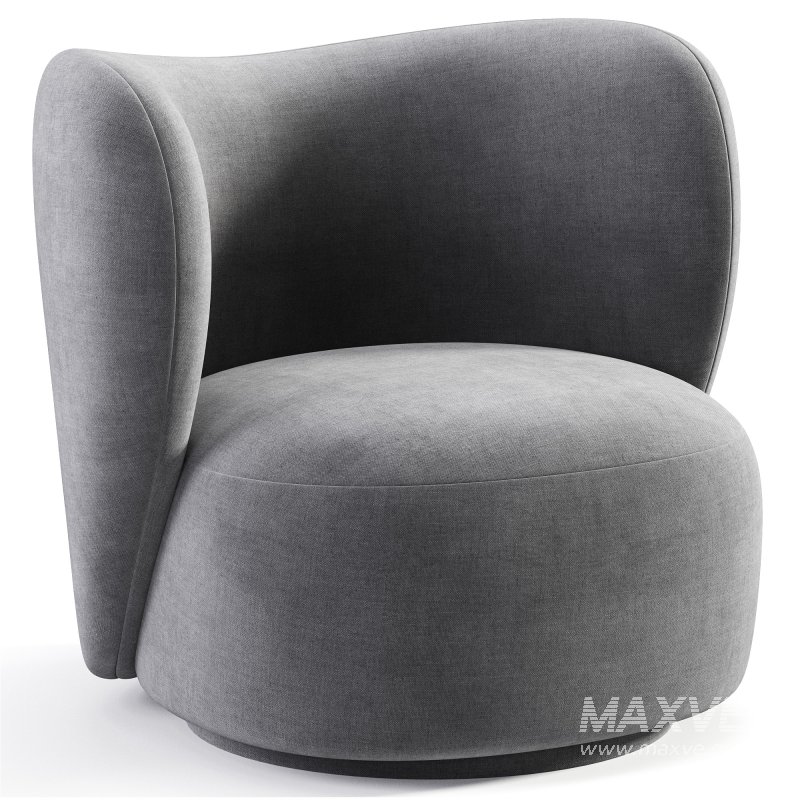 Rico Lounge Chair Boucle - Image 2