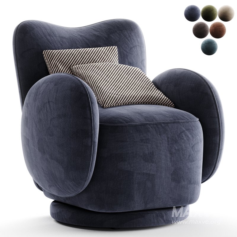 Libra Interiors Bingham Swivel Chair Dark Green Velvet - Image 5