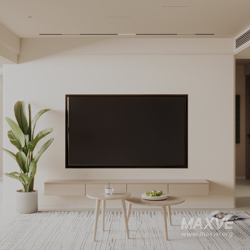 Warm modern simple living room scene - Image 5