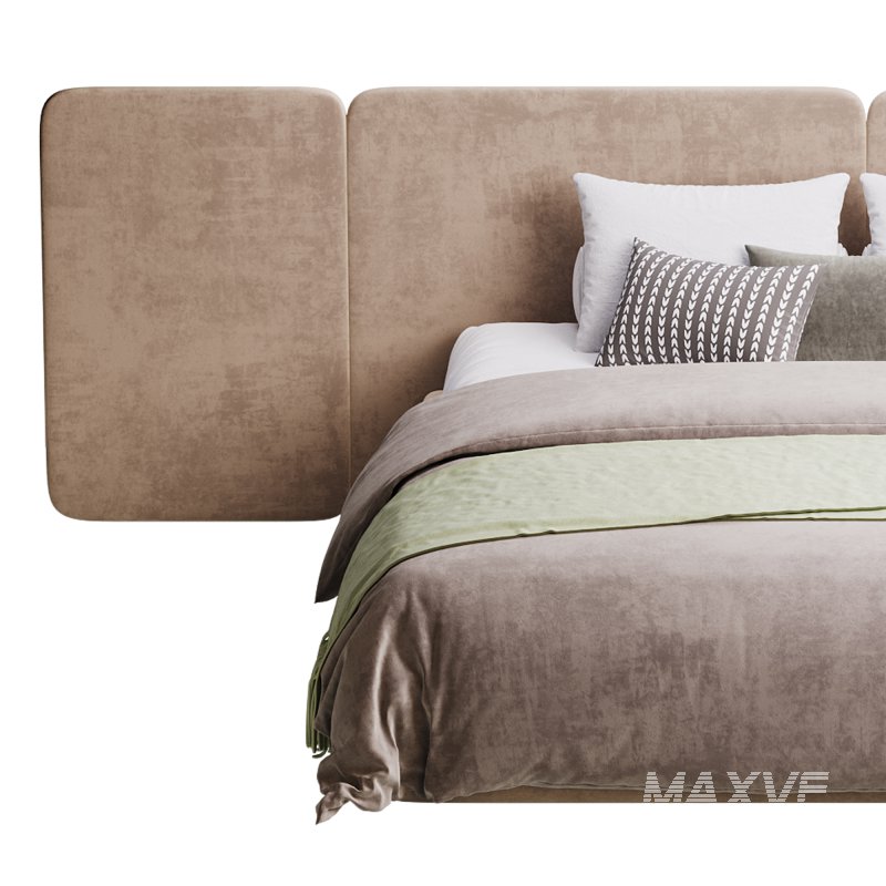 Natural Finish Fabric Pallet Bed - Image 8