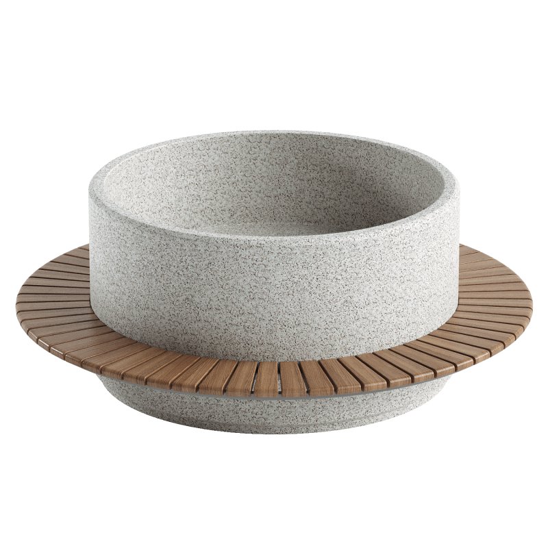 ROUND PLANTER BENCH 342 - Image 3