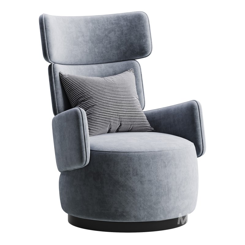 Boris Beige Armchair - Image 4