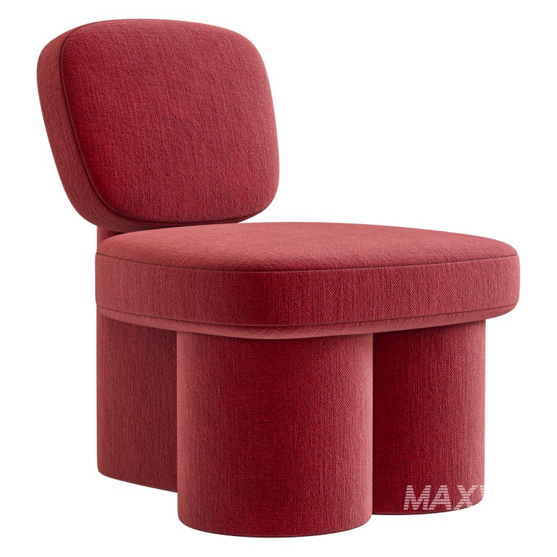 Steel Blue Corduroy Thea Accent Chair - Image 6