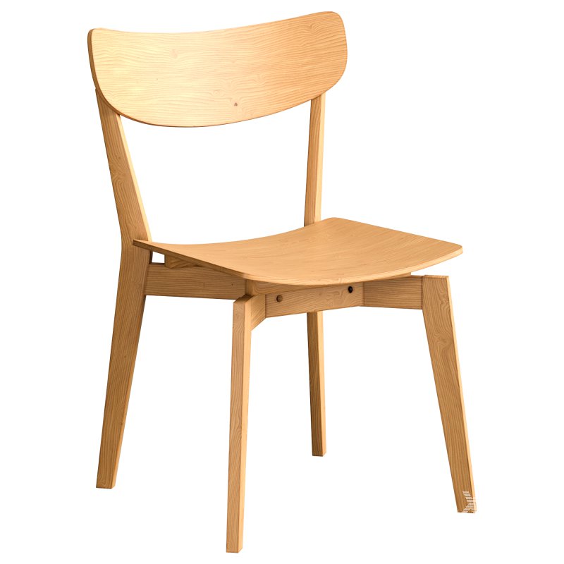 Natural Larsen Wooden Dining Chairs SR - Image 3