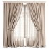 Herringbone Curtain with Sheer Layer 74 - Thumbnail 1