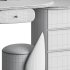 Ensemble de meuble lavabo moderne en bois massif minimaliste - Thumbnail 15