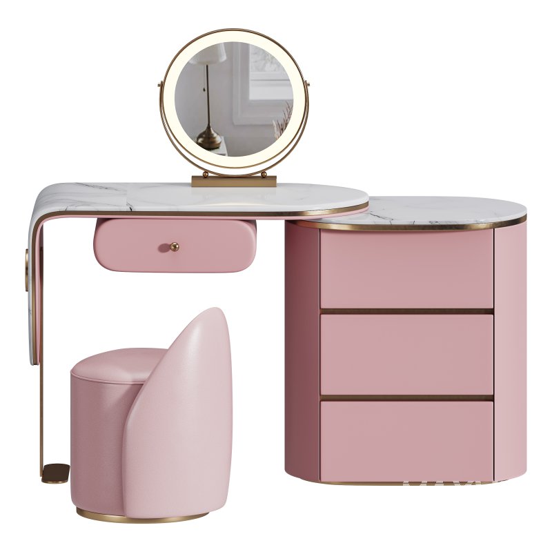 Ensemble de meuble lavabo moderne en bois massif minimaliste - Image 7