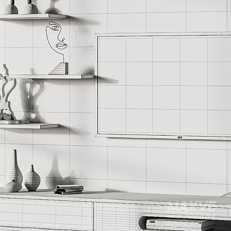 Modern TV Wall 06 - Image 15