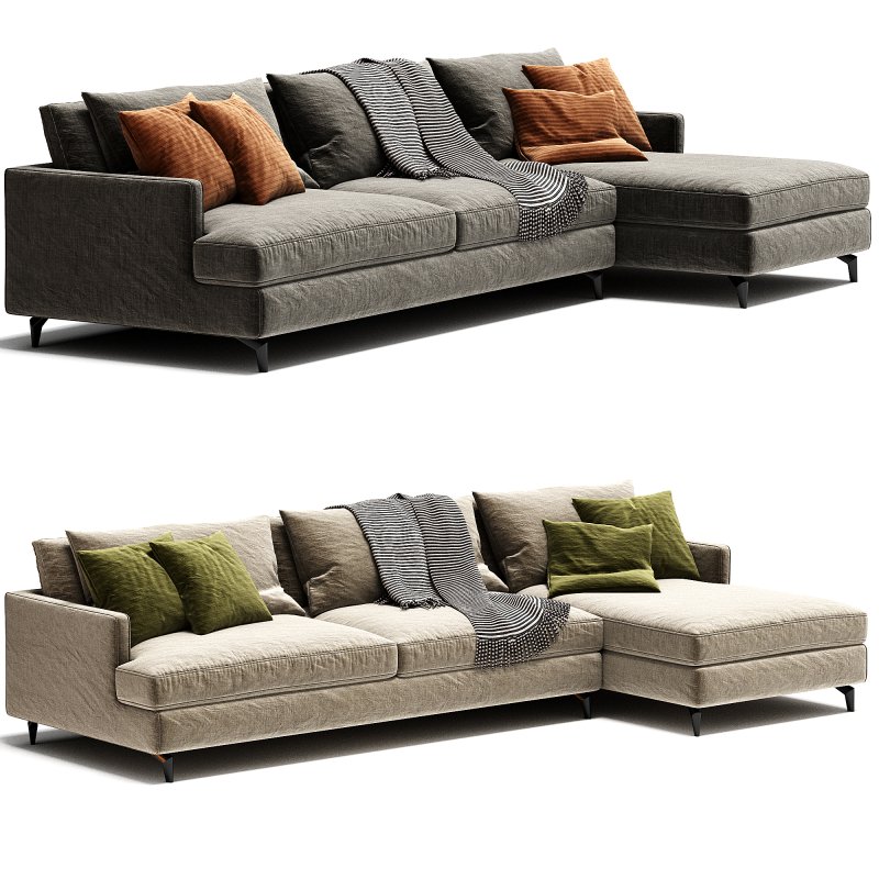 DAVE Sofa Bed With Chaise Longue By Milano Bedding - Image 3