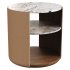Round Marble Nightstand - Thumbnail 4