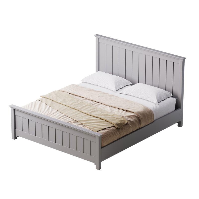 Solid Color Wood Bed - Image 11