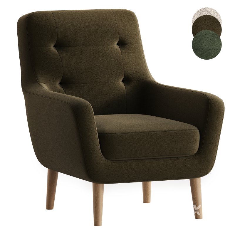Armchair Vitio Gene Gray - Image 1