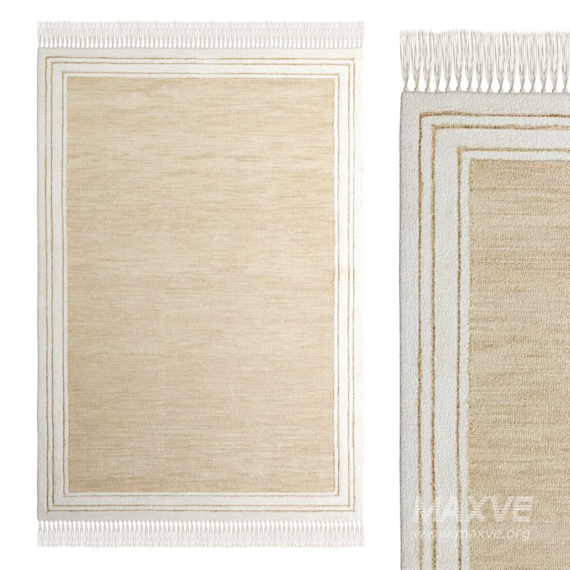 Wool Blend Tufted Tassel Rug - Image 3