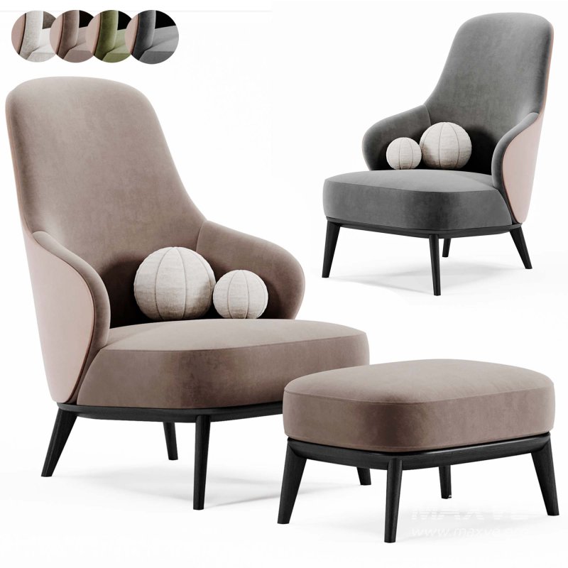 LESLIE armchair by Minotti - Image 1