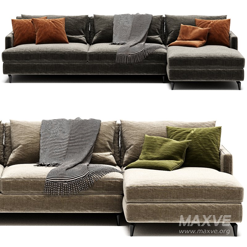 DAVE Sofa Bed With Chaise Longue By Milano Bedding - Image 4