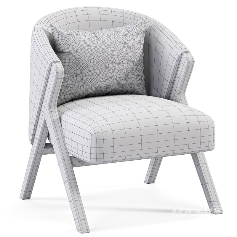 UPHOLSTERED BOUCLE ARMCHAIR By Zarahome - Image 3