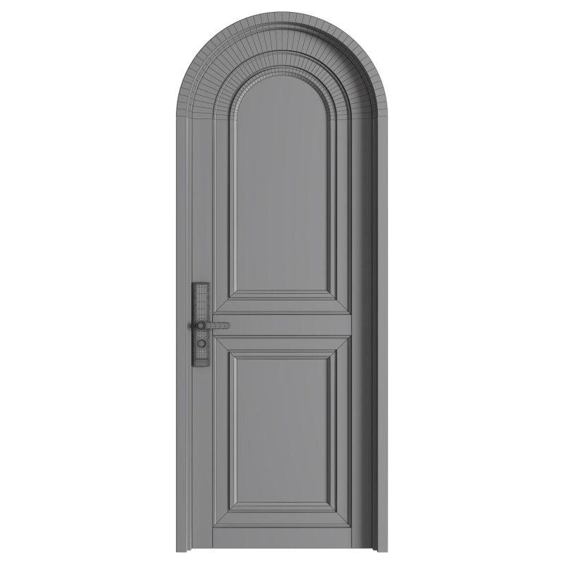 Modern Arched Wooden Door 12 - Image 1