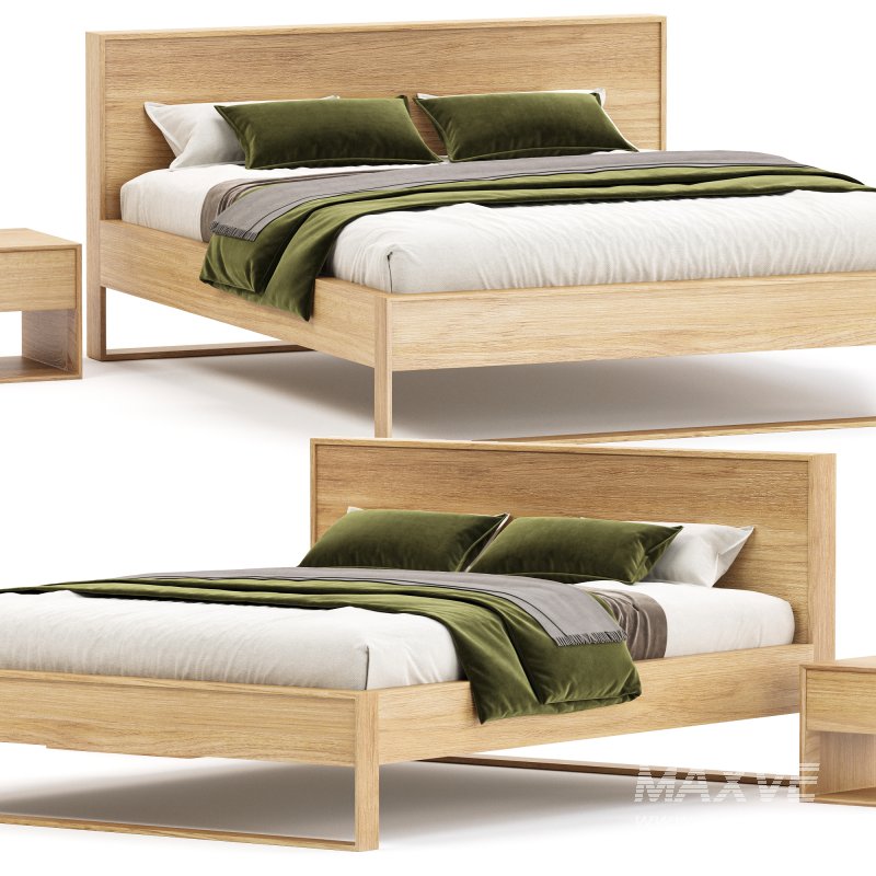 HOYNE OAK BED KING - Image 3