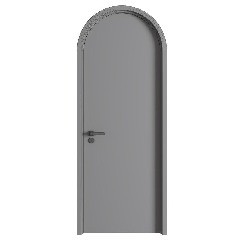 Modern Arched Wooden Door 04 - Image 4