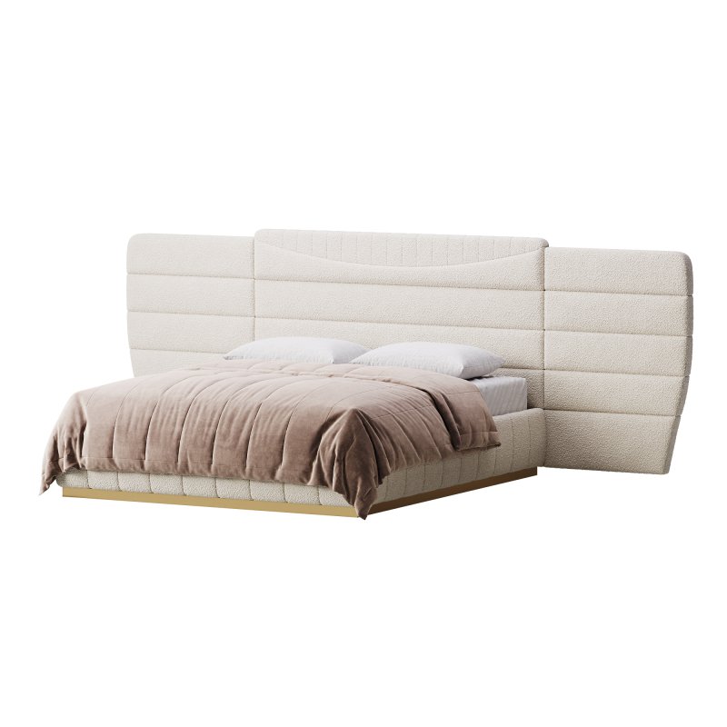 Montecarlo Large Leather Bed - Image 7