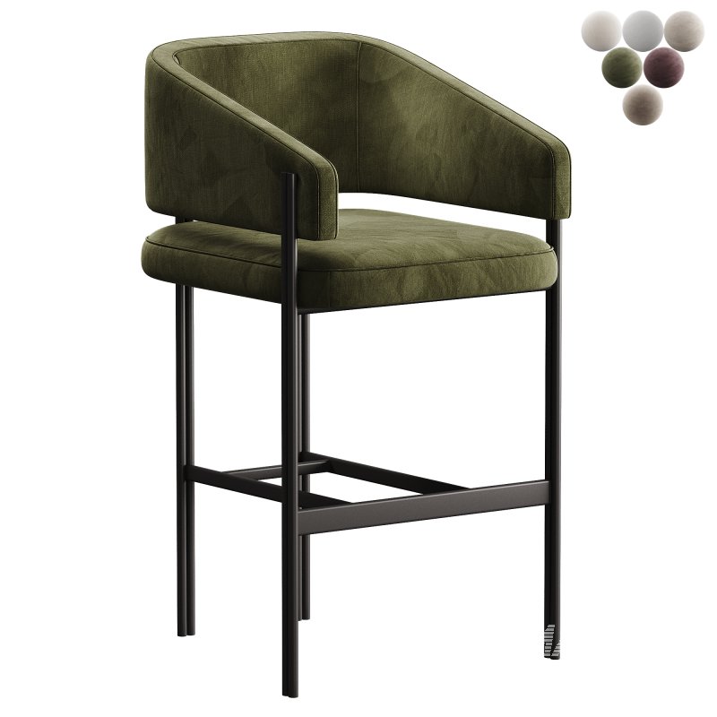 Liang Eimil Tatler Bar Stool Boucle Sand - Image 2