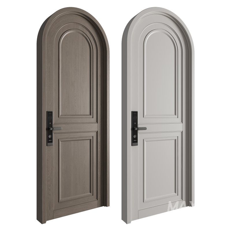 Modern Arched Wooden Door 12 - Image 3