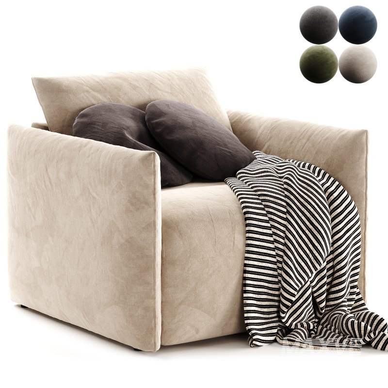 Montina Facto Blue Armchair Bed - Image 4