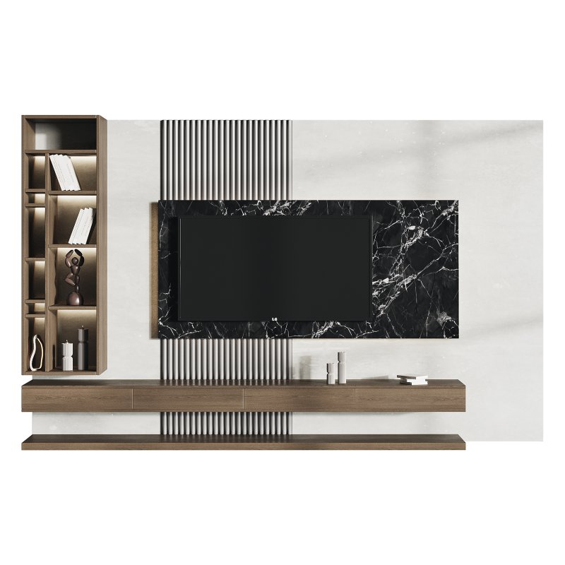 Modern TV Wall 02 - Image 7